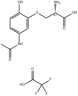 3-CysteinylacetaMinophen Trifluoroacetic Acid Salt 구조식 이미지
