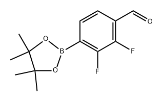 2,3-difluoro-4-(4,4,5,5-tetramethyl-1,3,2-dioxaborolan-2-yl)benzaldehyde 구조식 이미지