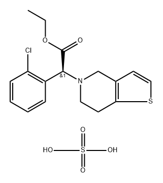 1332612-57-3 Thieno[3,2-c]pyridine-5(4H)-acetic acid, α-(2-chlorophenyl)-6,7-dihydro-, (αS)-, ethyl ester, sulfate (1:1)