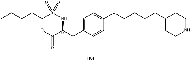 (S)-2-(pentylsulfonamido)-3-(4-(4-(piperidin-4-yl)butoxy)phenyl)propanoic acid Structure