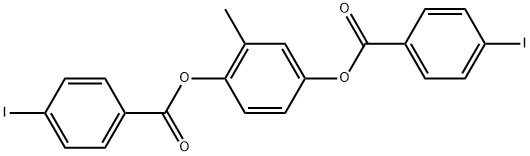 2-methyl- 1,4-phenylene bis(4-iodobenzoate) 구조식 이미지