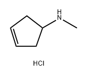 3-Cyclopenten-1-amine, N-methyl-, hydrochloride (1:1) Structure