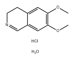 Isoquinoline, 3,4-dihydro-6,7-dimethoxy-, hydrochloride, hydrate (2:2:7) Structure