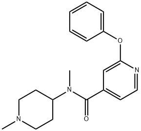 N-methyl-N-(1-methylpiperidin-4-yl)-2-phenoxyisonicotinamide Structure