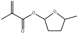 2-Propenoic acid, 2-methyl-, tetrahydro-5-methyl-2-furanyl ester Structure