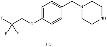 1-{[4-(2,2,2-trifluoroethoxy)phenyl]methyl}piperazine dihydrochloride 구조식 이미지