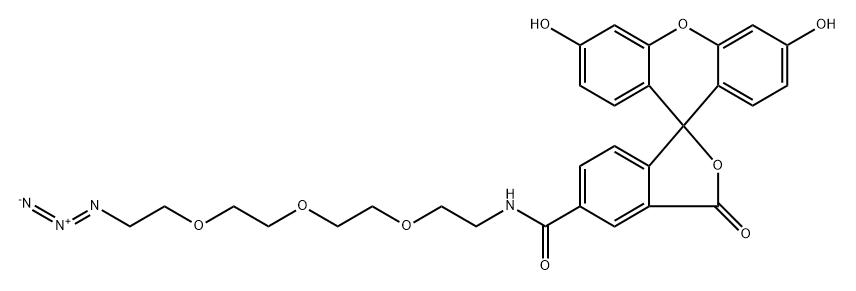 5-FAM-TEG Azide Structure