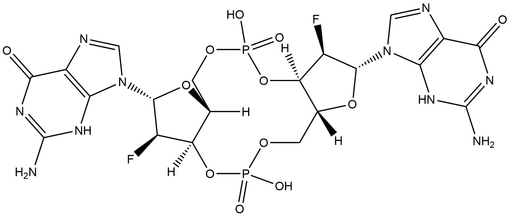 c-di-GMP Fluorinated 구조식 이미지