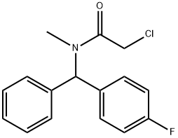 2-chloro-N-[(4-fluorophenyl)(phenyl)methyl]-N-methylacetamide 구조식 이미지