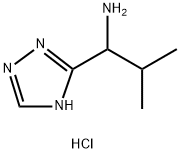 2-methyl-1-(4H-1,2,4-triazol-3-yl)propan-1-amine hydrochloride Structure