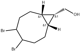 Bicyclo[6.1.0]nonane-9-methanol, 4,5-dibromo-, (1α,8α,9β)- Structure
