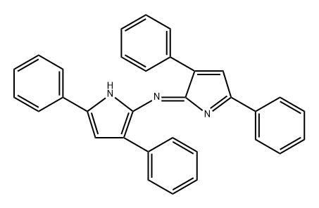 1H-Pyrrol-2-amine, N-(3,5-diphenyl-2H-pyrrol-2-ylidene)-3,5-diphenyl-, [N(Z)]- Structure