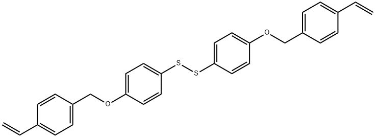 Bis[4-[(4-ethenylphenyl)methoxy]phenyl] disulfide Structure