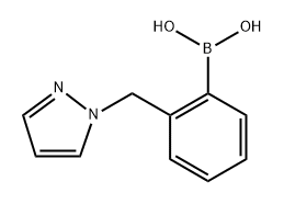 2-(pyrazol-1-ylmethyl)phenylboronic acid 구조식 이미지