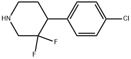 4-(4-chlorophenyl)-3,3-difluoropiperidine 구조식 이미지