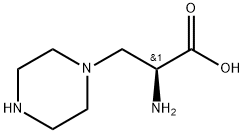 1-Piperazinepropanoic acid, α-amino-, (αS)- Structure