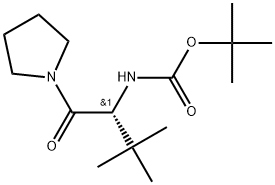 tert-butyl(R)-(3,3-dimethyl-1-oxo-1-(pyrrolidin-1-yl)butan-2-yl)carbamate Structure