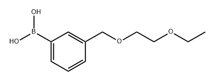 3-[(2-ethoxyethoxy)methyl]phenylboronic acid Structure