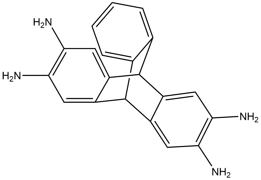 9,10[1',2']-Benzenoanthracene-2,3,6,7-tetramine, 9,10-dihydro- Structure