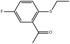 1-[2-(Ethylthio)-5-fluorophenyl]ethanone Structure