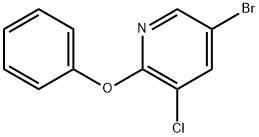 5-Bromo-3-chloro-2-phenoxypyridine Structure