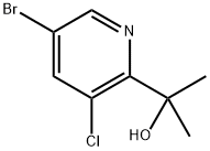 2-Pyridinemethanol, 5-bromo-3-chloro-α,α-dimethyl- 구조식 이미지