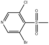 3-bromo-5-chloro-4-(methylsulfonyl)pyridine Structure