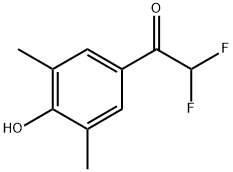 2,2-Difluoro-1-(4-hydroxy-3,5-dimethylphenyl)ethanone Structure