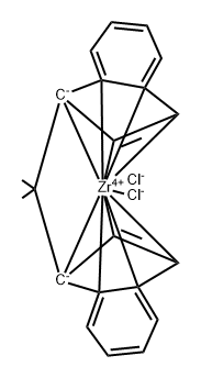 Zirconium, dichloro[(1-methylethylidene)bis[(1,2,3,3a,7a-η)-1H-inden-1-ylidene]]- Structure