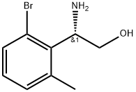 (2S)-2-amino-2-(2-bromo-6-methylphenyl)ethan-1-ol 구조식 이미지