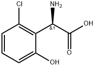 (2R)-2-amino-2-(2-chloro-6-hydroxyphenyl)acetic acid 구조식 이미지