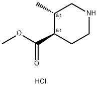 trans-Methyl 3-methylpiperidine-4-carboxylate hydrochloride Structure