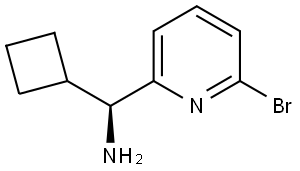 (S)-(6-bromopyridin-2-yl)(cyclobutyl)methanamine Structure