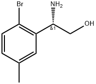 (2S)-2-amino-2-(2-bromo-5-methylphenyl)ethan-1-ol 구조식 이미지