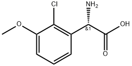 (2S)-2-amino-2-(2-chloro-3-methoxyphenyl)acetic acid Structure