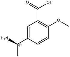 (R)-5-(1-aminoethyl)-2-methoxybenzoic acid 구조식 이미지