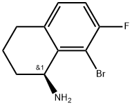 (S)-8-bromo-7-fluoro-1,2,3,4-tetrahydronaphthalen-1-amine Structure