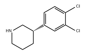 (3S)-3-(3,4-dichlorophenyl)piperidine Structure