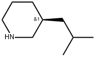 (3S)-3-(2-Methylpropyl)piperidine Structure