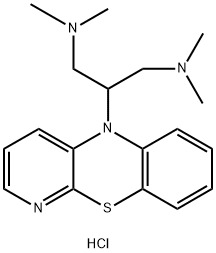 1,3-PropanediaMine, N1,N1,N3,N3-tetraMethyl-2-(5H-pyrido[2,3-b][1,4]benzothiazin-5-yl)-, hydrochloride (1:2) Structure