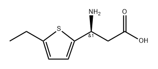 2-Thiophenepropanoic acid, β-amino-5-ethyl-, (βS)- 구조식 이미지