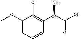 (2R)-2-amino-2-(2-chloro-3-methoxyphenyl)acetic acid Structure