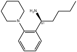 Benzenemethanamine, α-butyl-2-(1-piperidinyl)-, (αS)- Structure