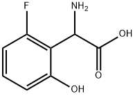 2-amino-2-(2-fluoro-6-hydroxyphenyl)acetic acid Structure