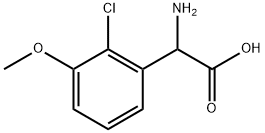 2-amino-2-(2-chloro-3-methoxyphenyl)acetic acid Structure