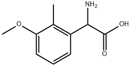 2-amino-2-(3-methoxy-2-methylphenyl)acetic acid Structure