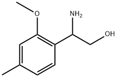 2-amino-2-(2-methoxy-4-methylphenyl)ethan-1-ol 구조식 이미지