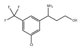 Benzenepropanol, γ-amino-3-chloro-5-(trifluoromethyl)- Structure