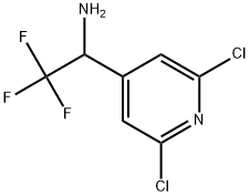 1-(2,6-dichloropyridin-4-yl)-2,2,2-trifluoroethan-1-a
mine Structure