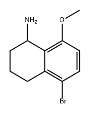 5-bromo-8-methoxy-1,2,3,4-tetrahydronaphthalen-1-amine Structure